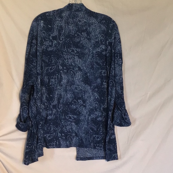 Time and Tru Women's Dark Blue Open Cardigan - Picture 6 of 9
